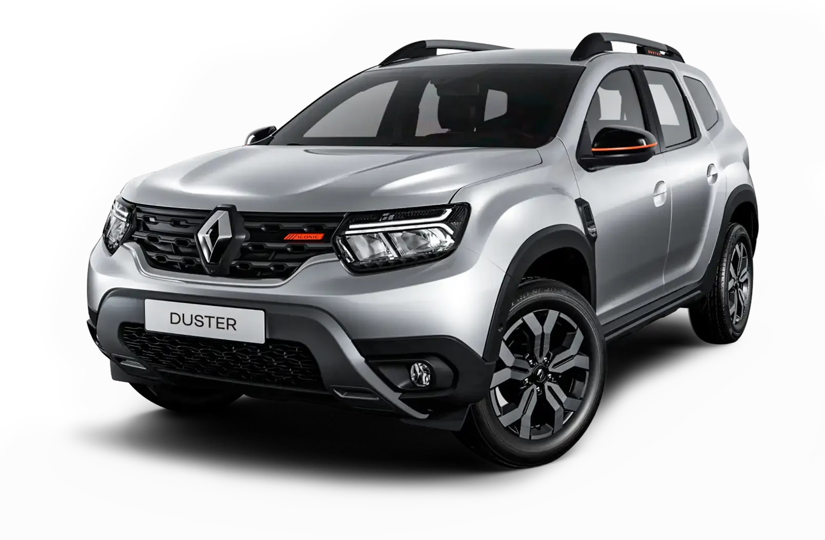 Camionete Duster gris.